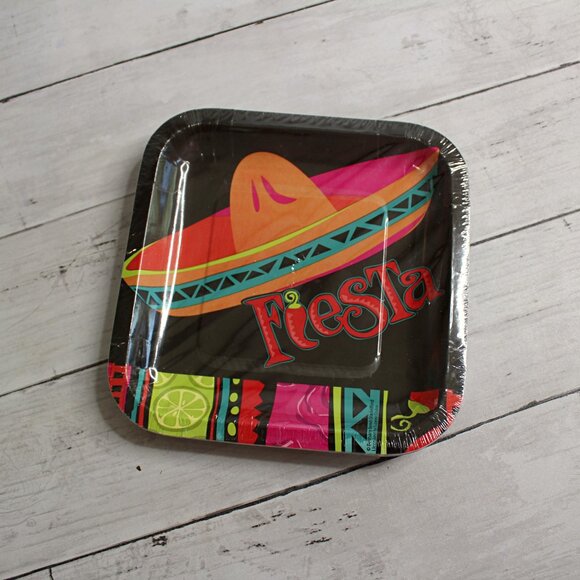 Dessert Paper Plates Napkins Party Cinco de Mayo Fiesta Mexican Birthday - Picture 6 of 7